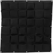 Ogrmar 36 Pockets Vertical Wall Garden Planter Plant Grow Bag for Flower Vegetable for Indoor/Outdoor (36 Pockets Black)