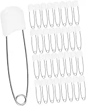 Tofficu 60Pcs Diaper Pins Safety Pins for Clothes Lightweight Nappy Brooch for Newborns for Travel Durable and Resistant for Clothing Securement