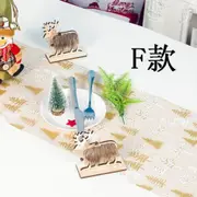 Christmas Holiday Dinning Table Runner Christmas Wedding Table Decoration 270*30cm F beige Christmas tree