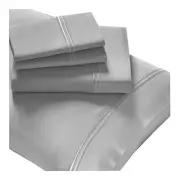 New Purecare Premium 100% Tencel Sheet Set Gray In Size Queen