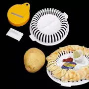 Microwave Oven Fat Potato Chips Maker Fruit Potato Crisp Chip Slicer Snack Ma_GY