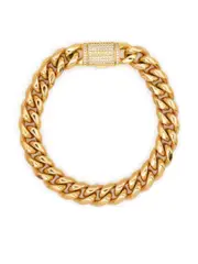 [DARKAI] crystal-embellished lock bracelet