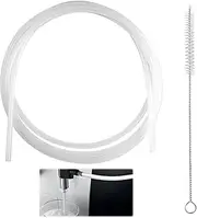 Milk Hose 2 m, Fully Automatic Coffee Machines Stainless Steel Milk Tube Replacement with Cleaning Brush Set, with Jura Fully Automatic Impressa Giga
