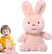 Bunny Plush, Cute Rabbit Hugging Toys, 11.81 inches Adorable Compact Collectible Playful Companion, Cozy Comfort Hugging Doll Toy for Thanksgiving, Birthday, Easter