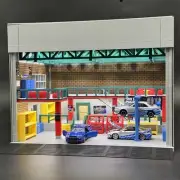 1/64 Scale Fast & Furious Tokyo Drift Han's Garage Diorama Assembly Model Kit