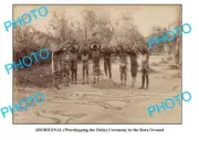 OLD AUST ABORIGINAL 8x6 PHOTO OF BORA CEREMONY DEITY