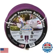 Dramm ColorStorm Premium Rubber Garden Hose, No Kink, Leak Proof Water Hose,
