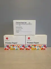 9 Rolls Thermal Paper Sticker Self-adhesive 50mm*3.5m for Phomemo Printer