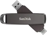 SanDisk External SSD, 1TB USB3.2Gen2, Read Up to 1000MB/s, USB Type-C & USB Type-A, Dual Drive, Portable SSD, SDDDE1-1T00-JA46, Win Mac 5 Years Warranty