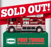 2024 HESS TRUCK 60TH ANNIVERSARY FIRE TRUCK CAR MOTORCYCLE *SOLD OUT* LAST ONE