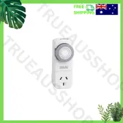 Arlec Slimline 24 Hour Analogue Timer White 250V 10A Double Pole Switch