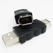 NEW Firewire IEEE 1394 6 Pin Female F to USB M male Adaptor Converter