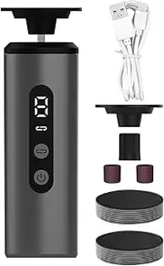 Electric Foot Filer | Heel Scraper for Cracked Heels,Pedicure Filer Scraper with 9 Speeds for Travel, Spa, Home