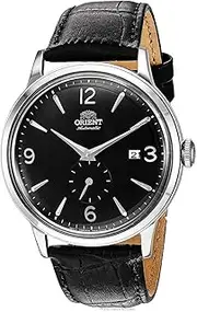 [ORIENT] Men's "Bambino Small Seconds" Japanese-Automatic Watch with Leather Strap, 21 mm