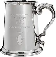 I LUV LTD 1 Pint Tankard for Man Utd FA Cup Winner 1984-85, Pewter Beer Mug
