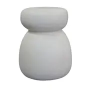 Modern Furniture ROCCO 38cm Indoor & Outdoor Side Table Stool - White Concrete