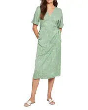 Nic+Zoe Swirling Sands Wren Wrap Dress