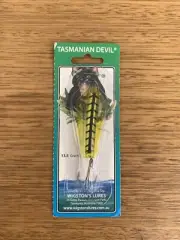 Tasmanian Devil Yellow Wings Number 36 #36 13.5 Gram Lure Wigston’s Lures Boxed