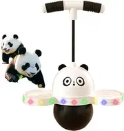 Panda Pogo Ball with Colorful Light Toys Gifts for Boys Girls Ages 5, 6, 7, 8, 9, 10 up to 150 lbs, Balance Board Jumper Birthday Christmas Stuffers for Kids
