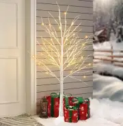 3 Sets Smart Birch Tree,Warm White, Timing, Dimmer Lights,APP Remote Home Decor