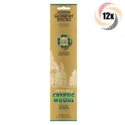 12x Packs Gonesh Extra Rich Cryptic Woods Incense Sticks | 20 Sticks Per Pack