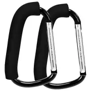 Stroller Hooks 6.3'' Stroller Clips 2 Pack Stroller Hooks for Bags Stroller C...