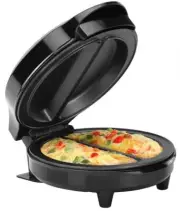 Holstein Housewares HH-0937012SS Omelet Maker - Black Black/Stainless Steel