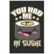 You Had Me At Sushi: Cute Organic Chemistry Hexagon Paper, Awesome Sushi Funny Design Cute Kawaii Food / Journal Gift (6 X 9 - 120 Organic