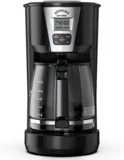 Easy Drip Coffee Maker,Auto Brew & Programmable Drip Compact,12 Cup Glass Carafe