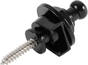 Buttons Straplocks Bass Replacement Strap Locks Electric Acoustic Guitar - Easy Install, Secure Hold, Available in Gold, Black & Silver