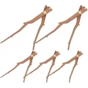 Replacement Clock Hands Kit, 5 Set Wooden Clock 12.50X1.70X0.20CM Coffee