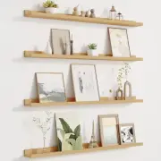 Picture Ledge Shelf for Wall, Floating Shelves Set of 4, 36 Inch Long Nursery Bo
