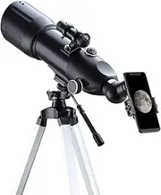 Telescope Telescopes Astronomical Telescope 80mm Refractor Telescope with Adjustable Tripod && Finder Scope Portable Travel Telescope Portable Travel Telescope
