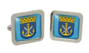 Solingen (Germany) Square Cufflink in Chrome Box