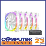 Antec Fusion 120 ARGB White 5 Fans + Controller