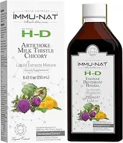 Liver Detox Cleanse Milk Thistle Liquid Extract, Supports Digestion & Kidney, Gut Health, Colon Function, Artichoke Leaf, Herbal Mix (Silymarin) Brain & Immune Booster (8.50oz)