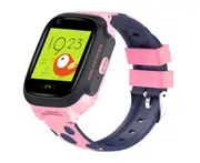 4G Smart Watch Phone Watch with Touch Screen Waterproof GPS Positioning Can Be High-definition Camera Phone Watch Suitable for Children-Pink