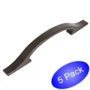 *5 Pack* Cosmas Cabinet Hardware Oil Rubbed Bronze Modern Handle Pulls #4307ORB