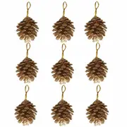 9/18pcs Christmas Pine cones XMAS Tree Hanging Ornament Xmas Decorations