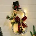 Door Hanging Christmas Wreath Decor Christmas Pendant Door Window Decoration