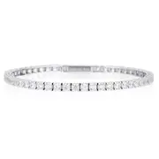 Georgini Selena 3mm Tennis Bracelet Silver Large 19.5cm