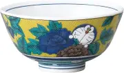 Kin-Jo Pottery 008161 Doraemon Rice Bowl, Approx. 4.7 inches (12 cm), Kutani Ware, Yoshidaya Style, 4 Colors, Made in Japan