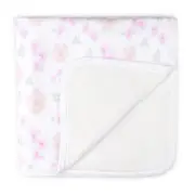 Jersey Plush Blanket - Floral