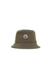 logo-patch bucket hat XL,L Green