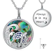 Cremation Jewelry for Ashes for Women Sterling Silver Sea Turtle Urn Necklace...