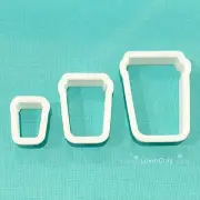 Takeaway Coffee Cup Polymer Clay Cutter Set (style 2)