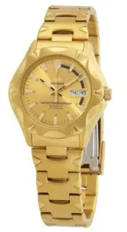 Seiko 5 Sports SNZ450J1 38mm Stainless Steel Automatic Gold Dial 100M Mens Watch