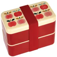 在飛比找momo購物網優惠-【Rex London】方形三層午餐盒/便當盒/野餐盒_附3