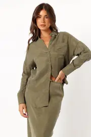 [PUP52] Amery Shirt - Olive S olive