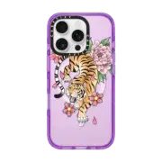 iPhone 16 Pro Impact Case MagSafe Compatible TIGER & FLOWERS